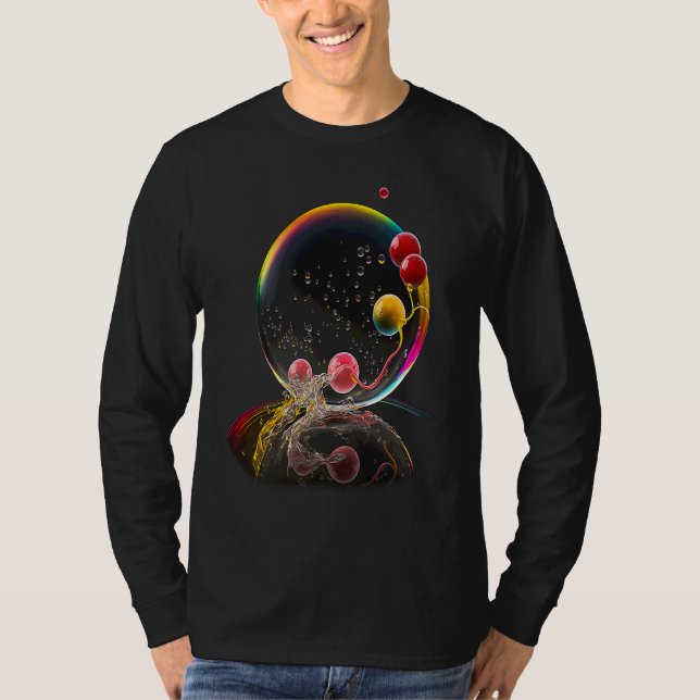 Berries in soap bubble  fruits T-Shirt (Front)