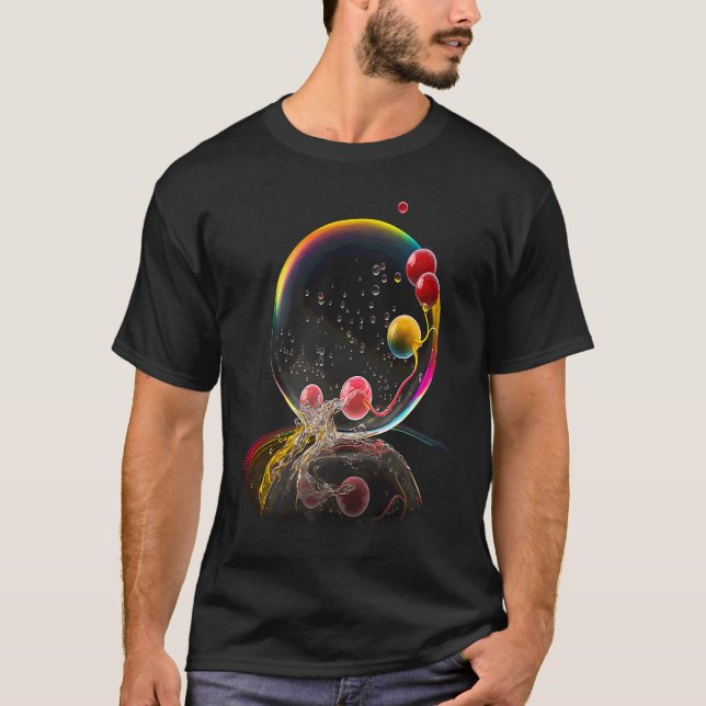 Berries in soap bubble  fruits T-Shirt (Front)
