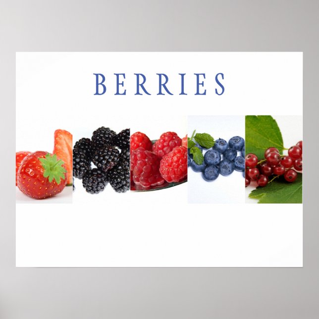 Berries Kitchen Art Poster (Front)