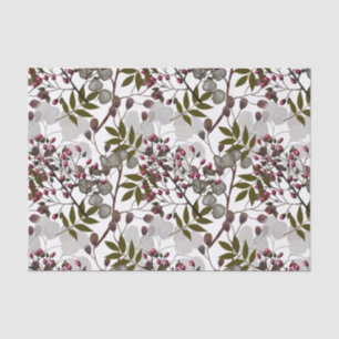 Berries, Leaves and Branches Foliage  Tissue Paper