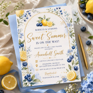 Berries & Lemons Baby Shower Invitation