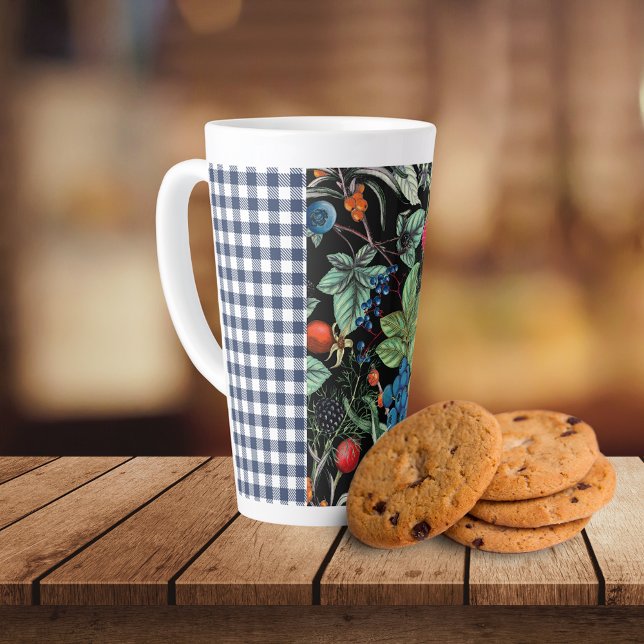 Berries Medley on Country Gingham Latte Mug (Creator Uploaded)