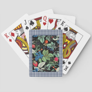 Berries Medley on Country Gingham Playing Cards