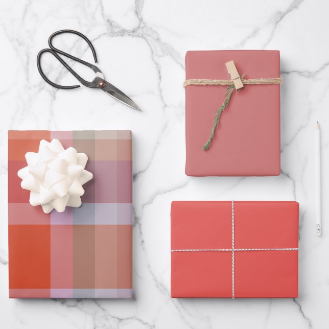 Berries & Melon Wrapping Paper Flat Sheet Set of 3 (Front)