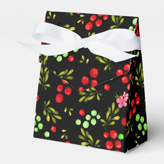 Berries Pattern Favour Box (Front Side)