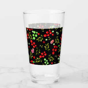 Berries Pattern Glass