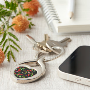Berries Pattern Key Ring