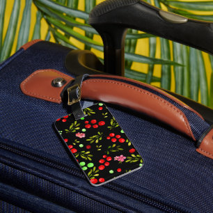 Berries Pattern Luggage Tag