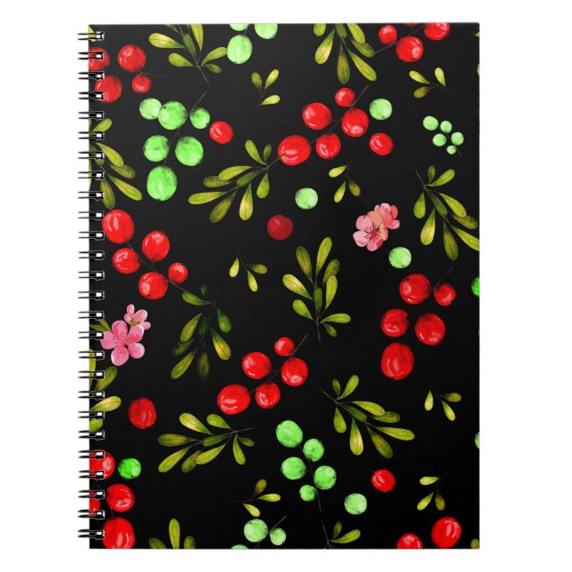 Berries Pattern Notebook (Front)