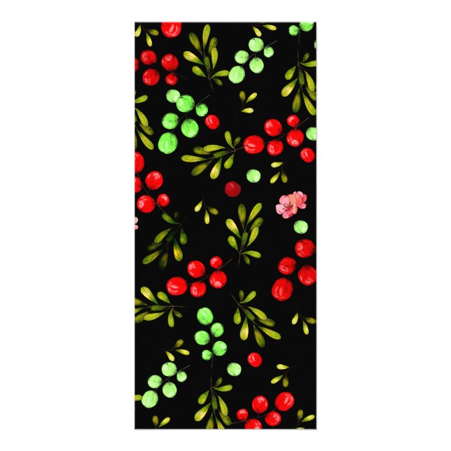 Berries Pattern Rack Card (Front)