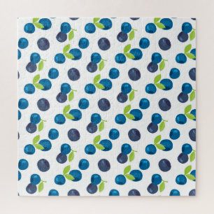Berries Vintage Blueberry Bilberry Illustration Jigsaw Puzzle
