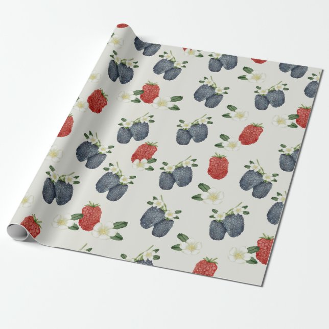 Berries Wrapping Paper (Unrolled)