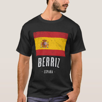 Berriz Spain Es Flag City Bandera Ropa T-Shirt