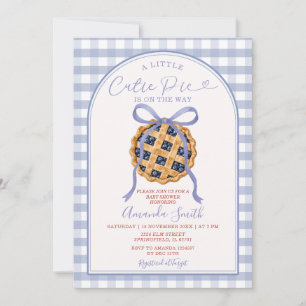 Berry A Little Cutie Pie Is on the Way Baby Shower Invitation
