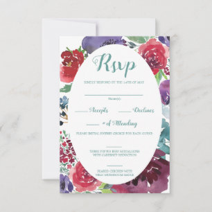 Berry Adoration RSVP Card