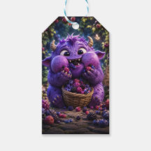 Berry Bandit Cute Monster Fantasy Woodland Art