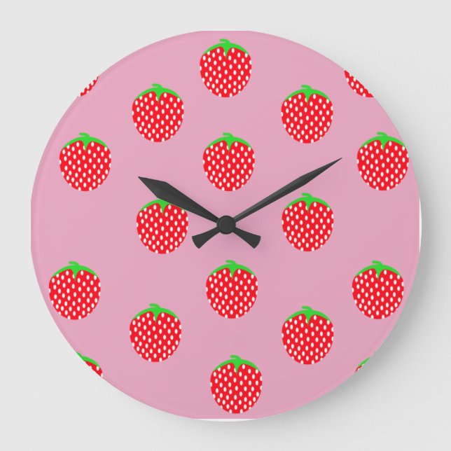 Berry Beautiful Summer Large Clock (Front)