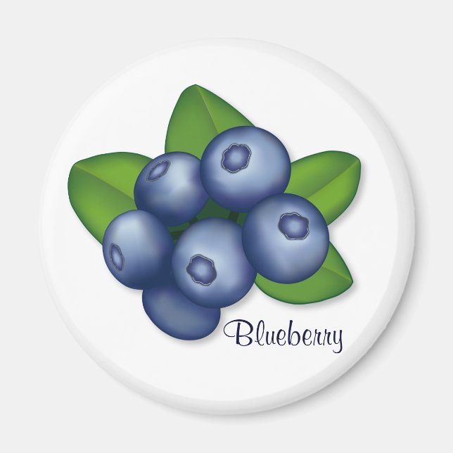 Berry, Berry Blueberry Magnet (Front)