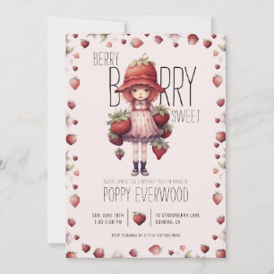 Berry Berry Sweet Birthday Invitation
