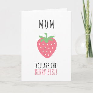 Berry Best Mom Strawberry Mother's Day Card