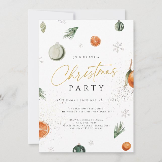 Berry Birthday Invitation, Blueberry 1st Birthday Invitation (Front)