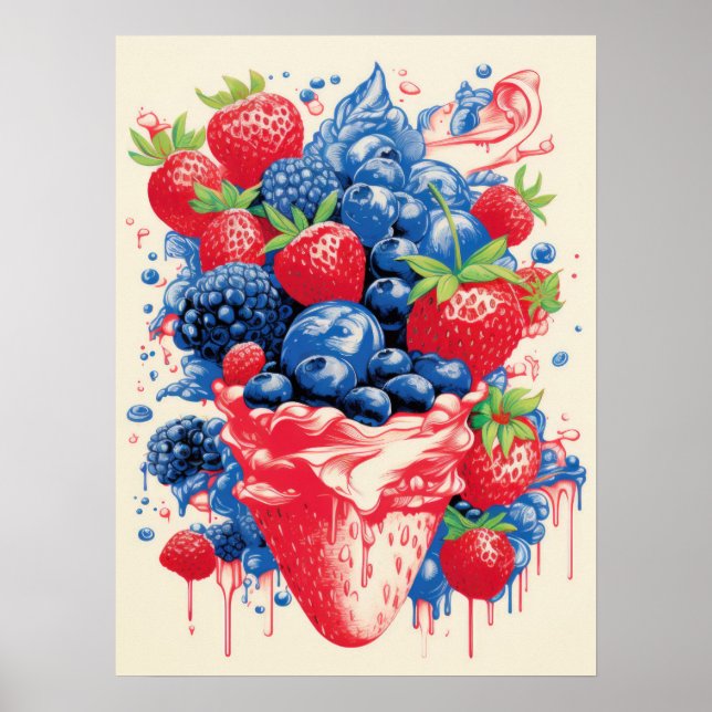 Berry Bliss Explosion Poster (Front)