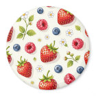 Berry Blossom Pattern Fresh Summer Fruits