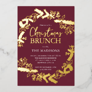 Berry Botanical Christmas Brunch Red