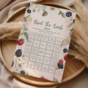 Berry Botanical Find the Guest Bingo