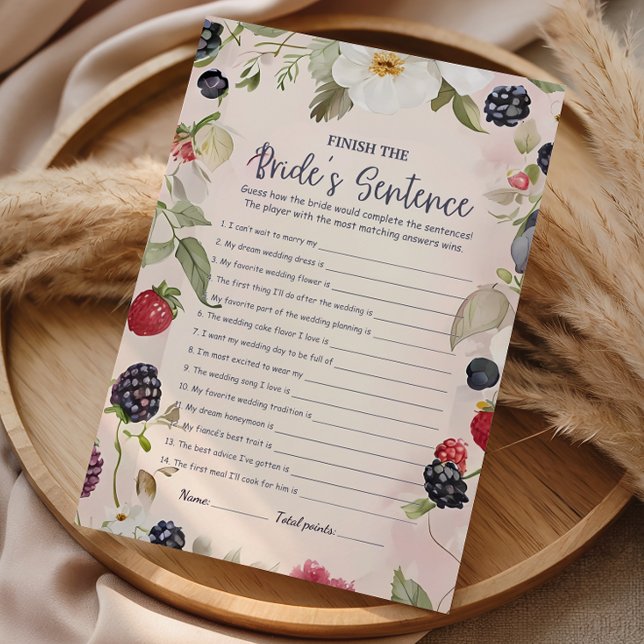Berry Botanical Finish the Bride’s Sentence Game (Creator Uploaded)