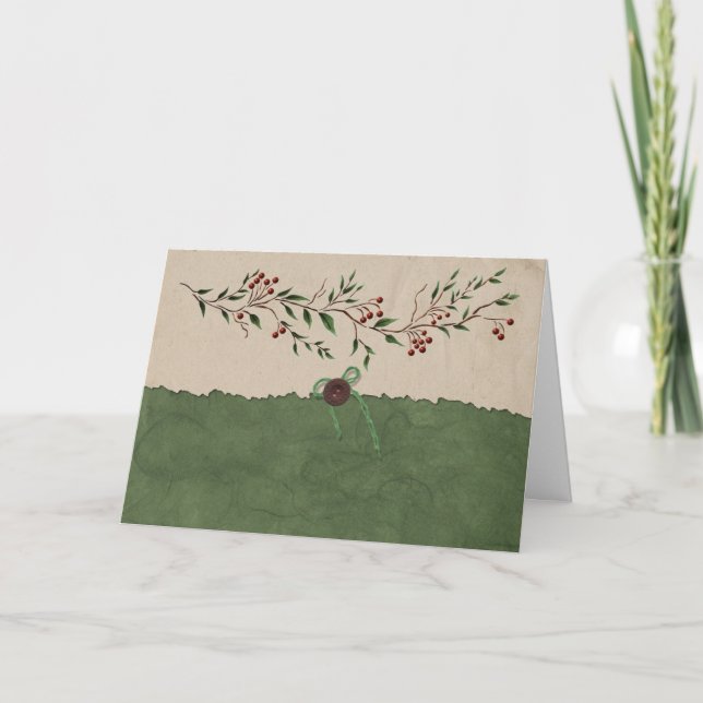 Berry Branch Christmas Card (Front)