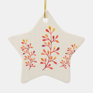 Berry Branches Ceramic Tree Decoration