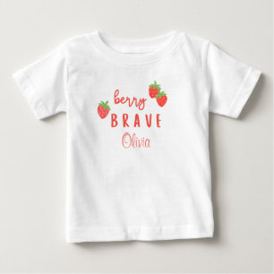 berry brave childhood cancer sick kids custom name baby T-Shirt