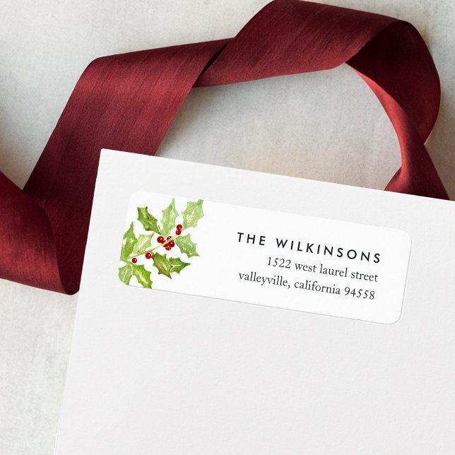 Berry & Bright | Holiday Return Address (Creator Uploaded)