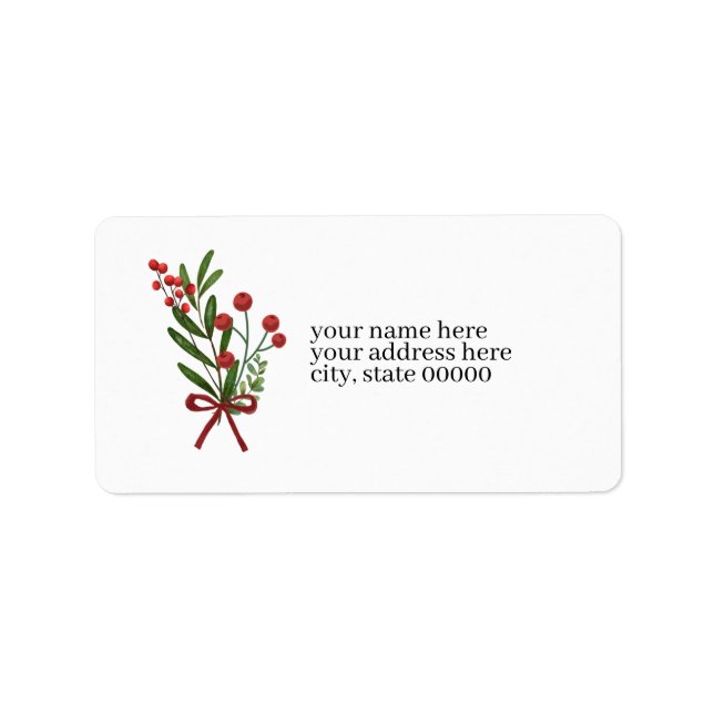 Berry Bundle Address Label (Front)