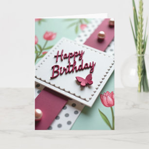 Berry Butterfly Card