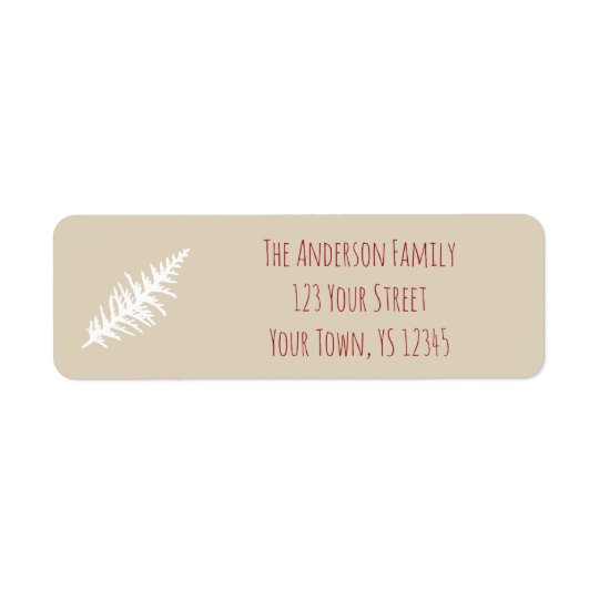 Berry Christmas Address Return Address Label
