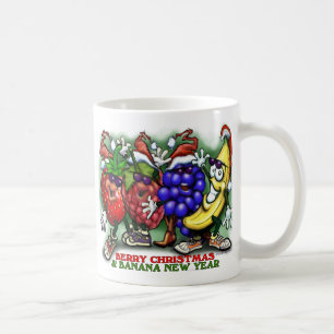 Berry Christmas Banana New Year Coffee Mug