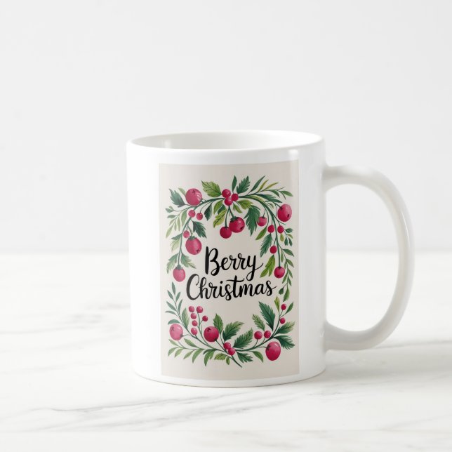 Berry Christmas Coffee Mug (Right)