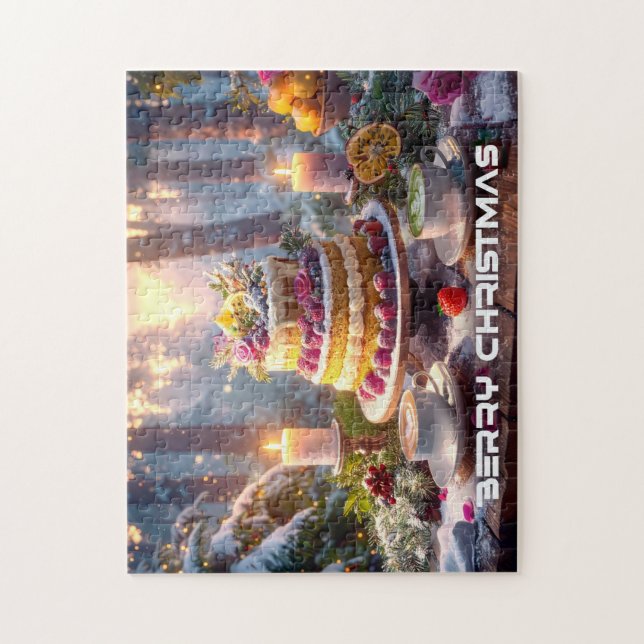 BERRY CHRISTMAS JIGSAW PUZZLE (Vertical)