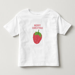Berry Christmas Raspberry Fruit Design Toddler T-Shirt
