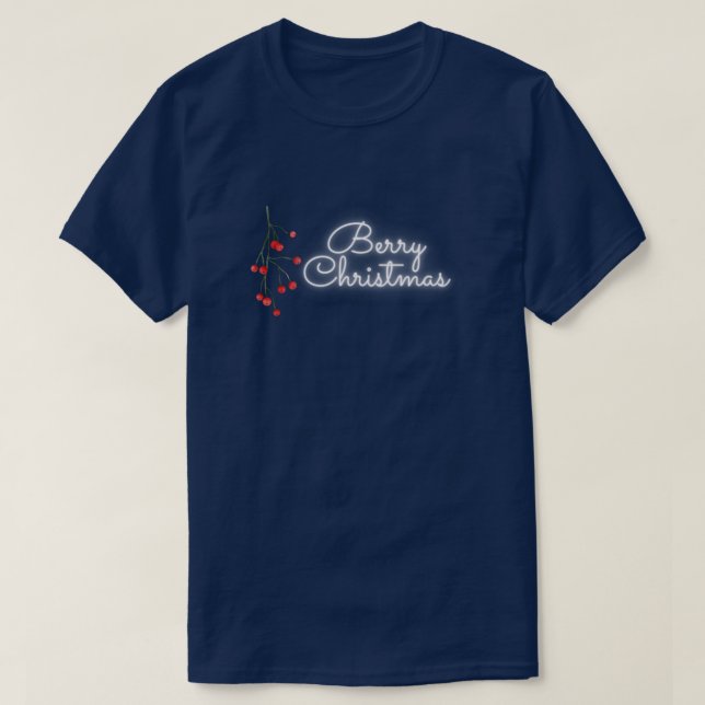 Berry Christmas T-Shirt (Design Front)
