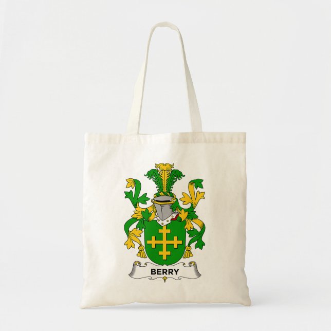 Berry Coat of Arms  Family Crest  Tote Bag (Front)