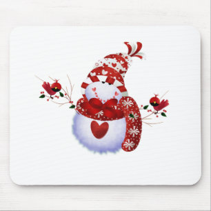 Berry Cute Snowman Mouse Mat