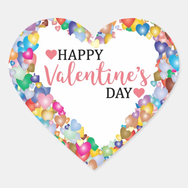 Berry Cute Valentine Heart Sticker  (Front)