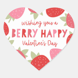 Berry Cute Valentine Heart Sticker
