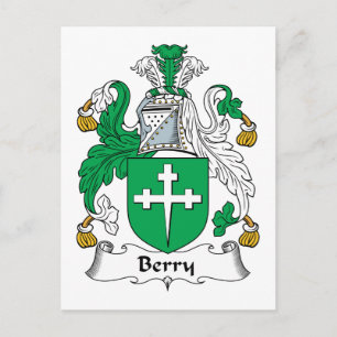 Berry Family Crest Postcard