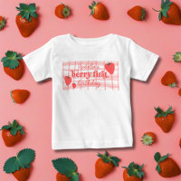 Berry First 1st Birthday Strawberry Photo
