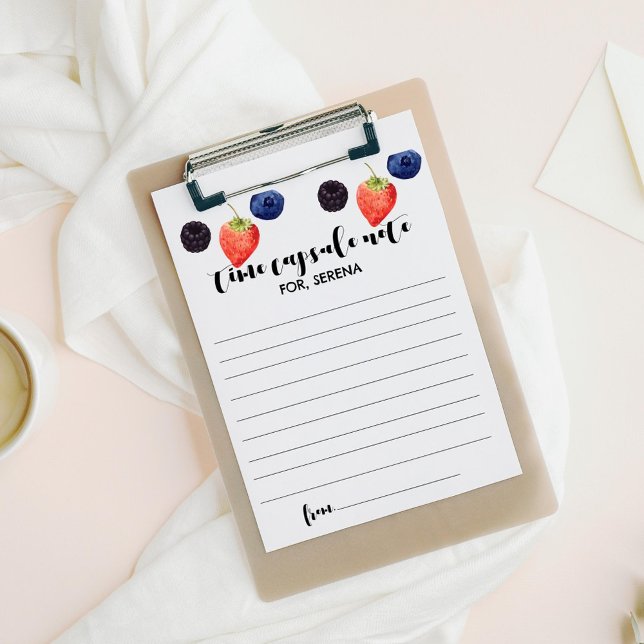 Berry First | 1st Birthday | Time Capsule Notes (Creator Uploaded)