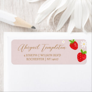 Berry First 1st Strawberry Birthday Address